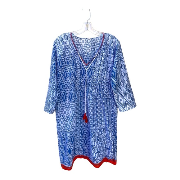 Other - Blue & White Beach Cover up Tunic M/L